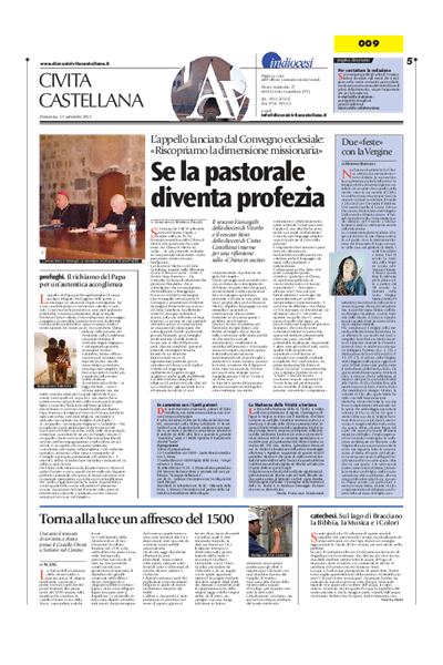 Avvenire - pagina diocesana del 13/09/2015